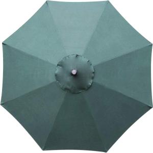 imageSunnyglade 9ft Patio Umbrella Replacement Canopy Market Umbrella Top Outdoor Umbrella Canopy with 8 Ribs Green