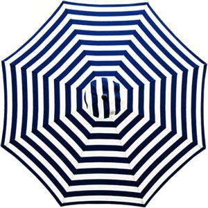 imageSunnyglade 9ft Patio Umbrella Replacement Canopy Market Umbrella Top Outdoor Umbrella Canopy with 8 RibsBlue and White