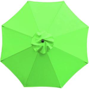 imageSunnyglade 9ft Patio Umbrella Replacement Canopy Market Umbrella Top Outdoor Umbrella Canopy with 8 RibsGrass green