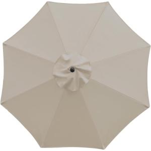 imageSunnyglade 9ft Patio Umbrella Replacement Canopy Market Umbrella Top Outdoor Umbrella Canopy with 8 RibsLight Brown
