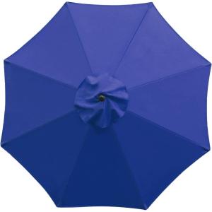 imageSunnyglade 9ft Patio Umbrella Replacement Canopy Market Umbrella Top Outdoor Umbrella Canopy with 8 RibsNavy Blue