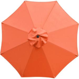 imageSunnyglade 9ft Patio Umbrella Replacement Canopy Market Umbrella Top Outdoor Umbrella Canopy with 8 RibsOrange