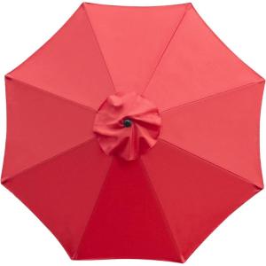 imageSunnyglade 9ft Patio Umbrella Replacement Canopy Market Umbrella Top Outdoor Umbrella Canopy with 8 RibsRed
