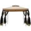 imageSunnyglade Garden Gazebo 10 x 10 Patio Backyard Double Roof Vented Gazebo Canopy