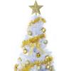 imageSunnyglade 4 FT Premium White Artificial Christmas Tree 400 Tips Easy to Assemble with Christmas Tree Metal Stand for Indoor and Outdoor Use 4FT75FT
